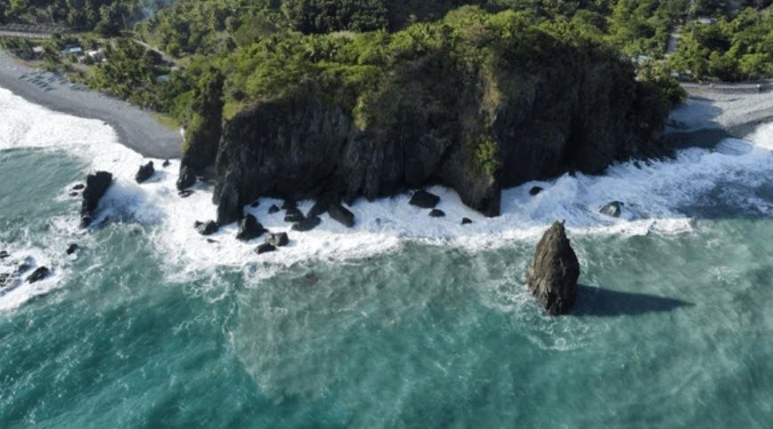 Ampere Beach And Rock Formations , , Philippines